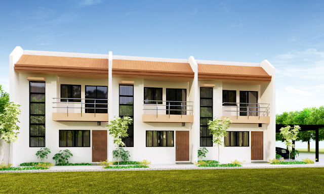 townhouse plans PHP2014011 perspective