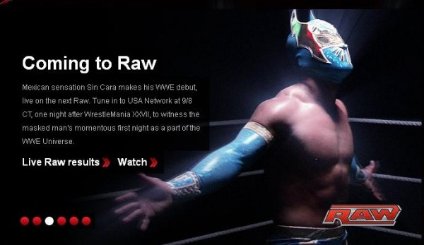 wwe sin cara. sin cara wwe raw. sin cara