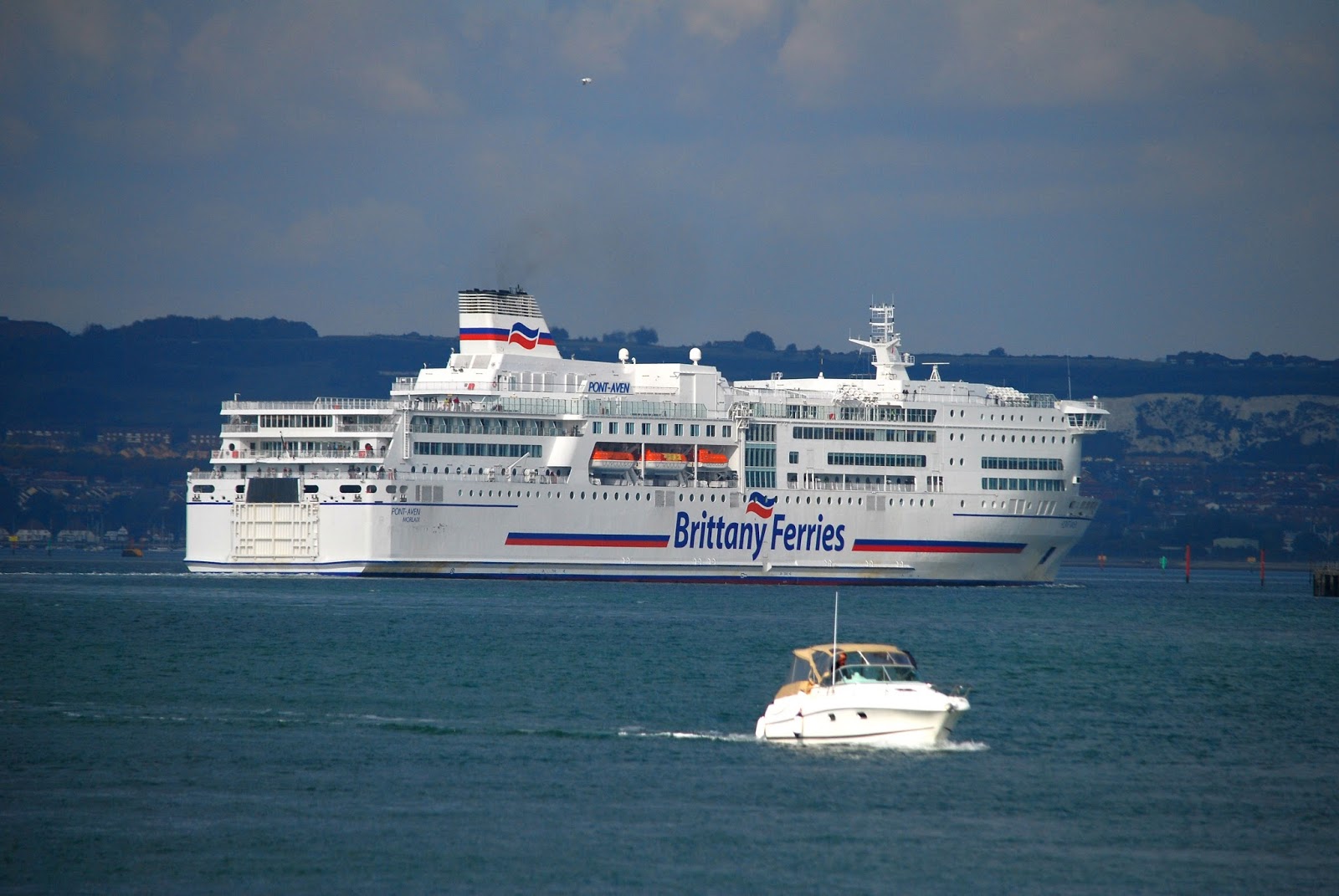 BRITTANY FERRIES PONTAVEN arriving Portsmouth