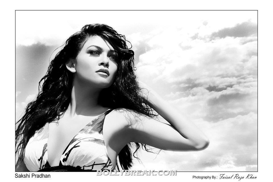 Sakshi Pradhan black and white pic - (4) - SAKSHI PRADHAN hot pics - part 2