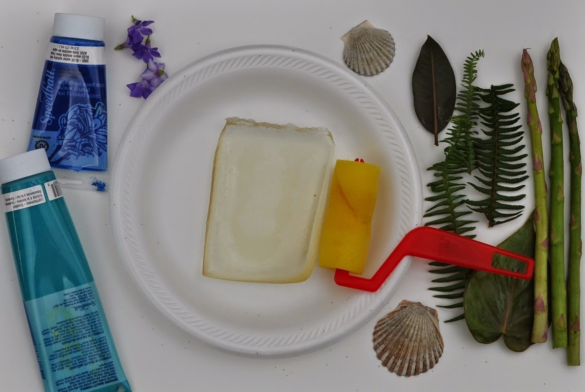 Art with Kids Nature Gelatin Prints