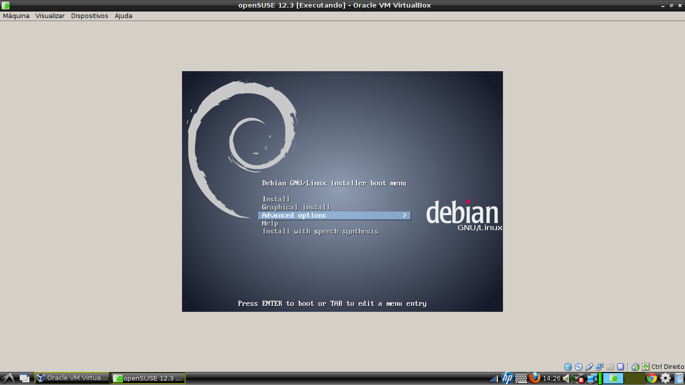 Tudo sobre informática!!! Recuperando o grub com o cd/dvd do Debian