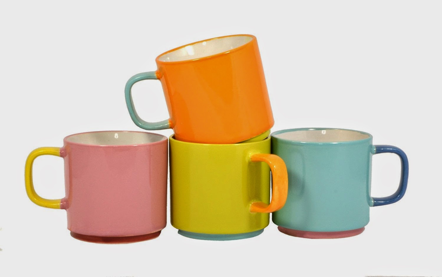 i love displaying these colorful cups on my counter top if you want these colorful stackable mugs - Colorful Mugs i love displaying these colorful cups on my counter top if you want these colorful stackable mugs - Colorful Mugs