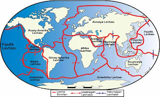 Dünya Levha Tektoniği Haritası