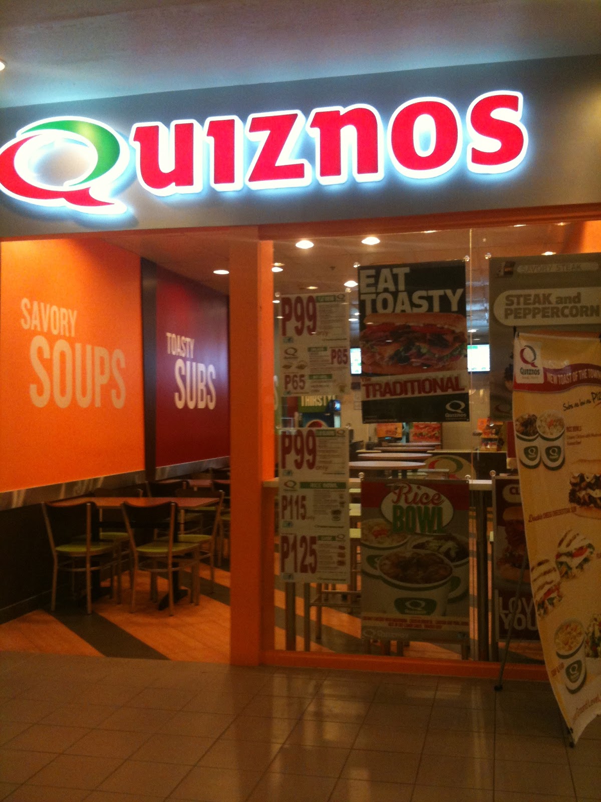Silly Sloth: Review: Quizno's + Dakasi