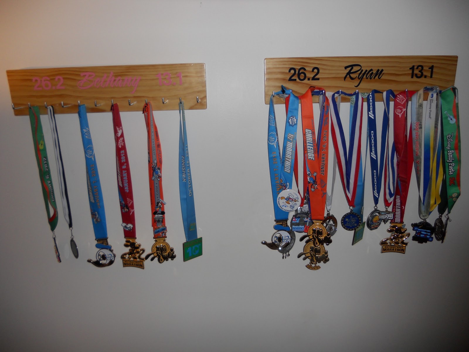 Our Love On The Run How Do You Display Your Medals