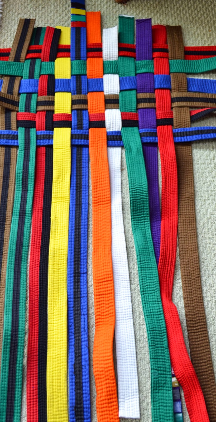 How to Make a Rug out of Tae-Kwon-Do Belts?