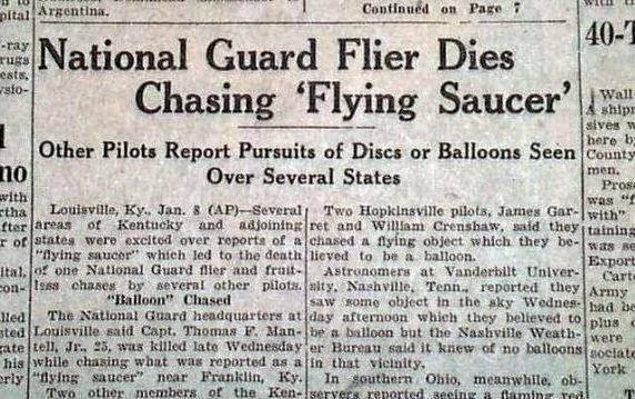 UFO Cuando los ovnis decidieron atacar El extraño incidente de Thomas Mantell