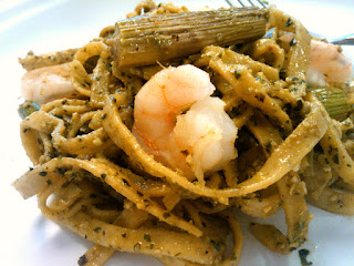 Shrimp Pesto Pasta