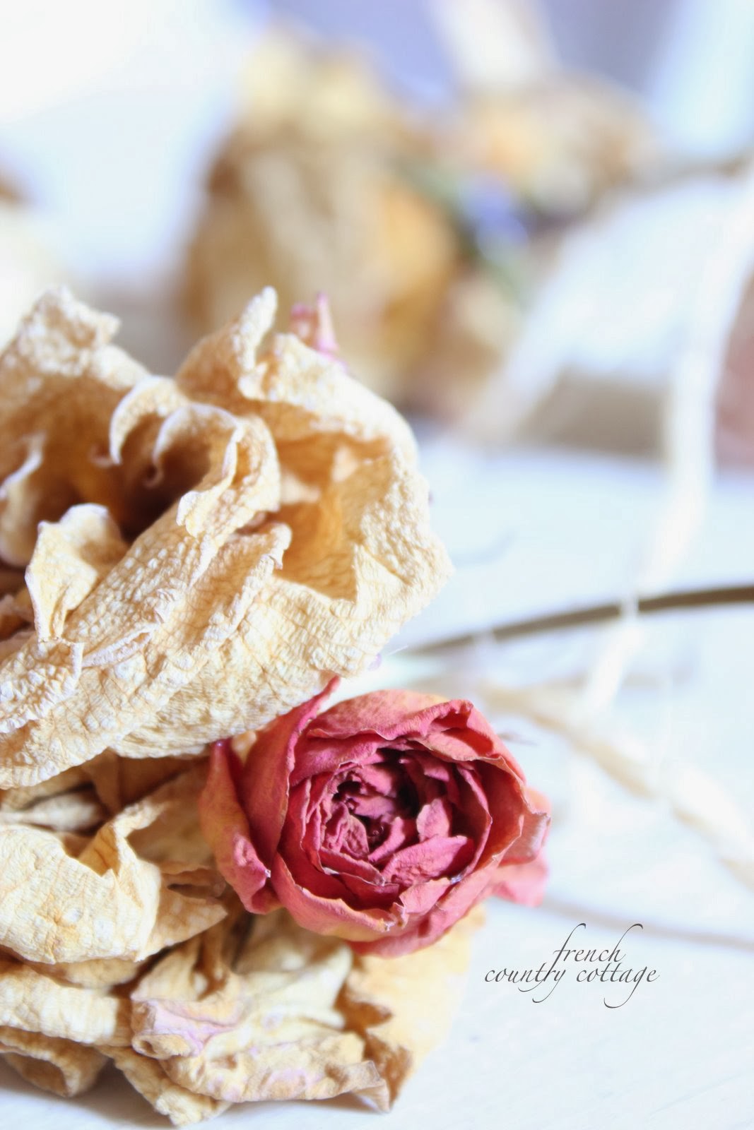 Dried flower garland diy FRENCH COUNTRY COTTAGE