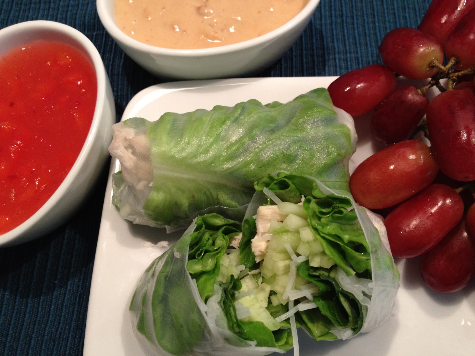 Wasatch Mountain Chef Chciken Salad Spring Rolls