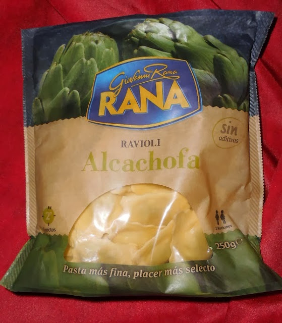 raviolis alcachofas