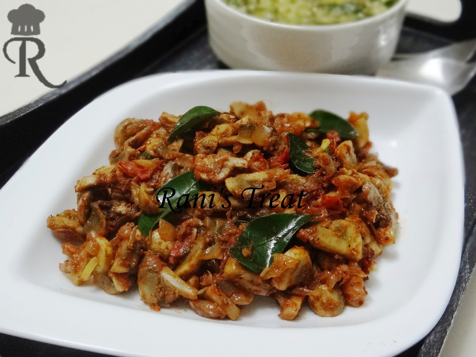 Rani's Treat Mushroom Masala Dry Mushroom Curry