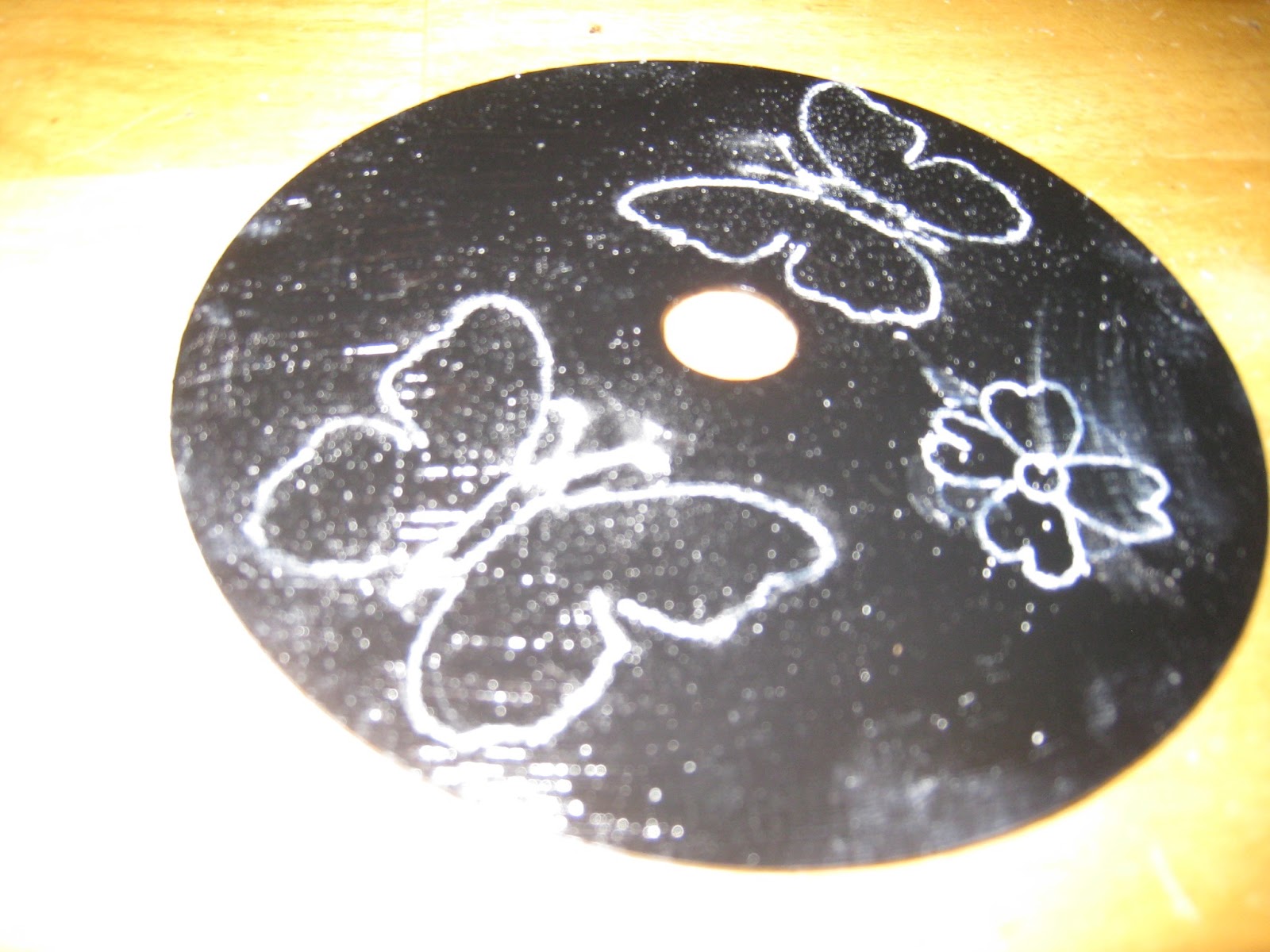 Crafts 4 Camp CD Scratch Art Upcycle