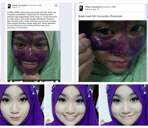 FLORAL MASK ATASI WAJAH BERMINYAK