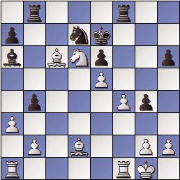 Partida de ajedrez Mora vs. Sanz 1957, posición después de 25…Aa6