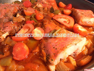 Palometa Roja En Salsa
