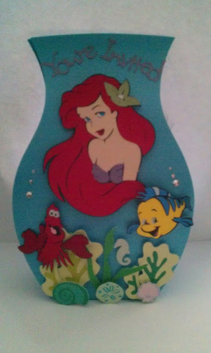 Little Mermaid Bases Invitation With Candy Inside