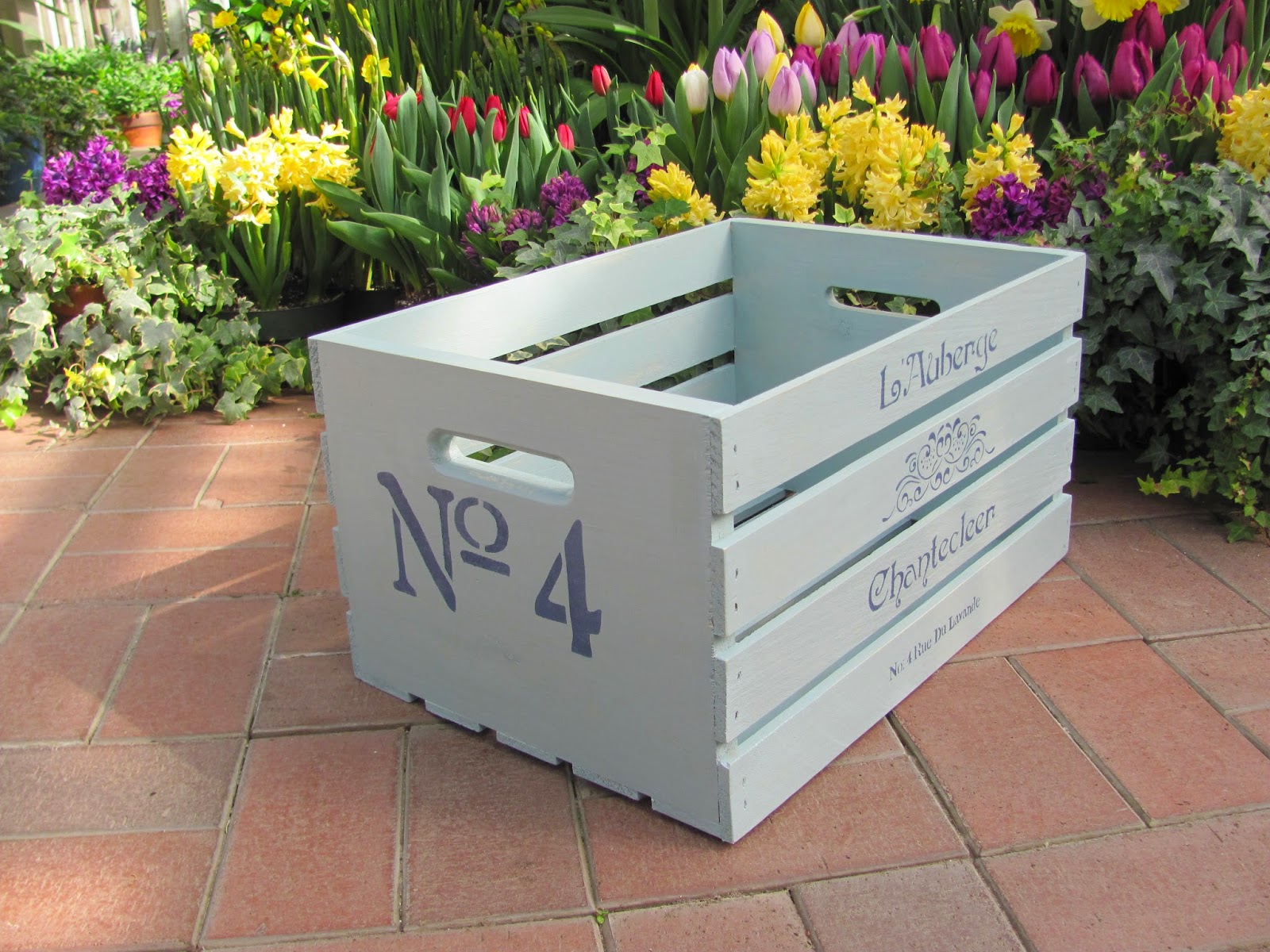 My Shabby Chateau Stenciled Crates Project