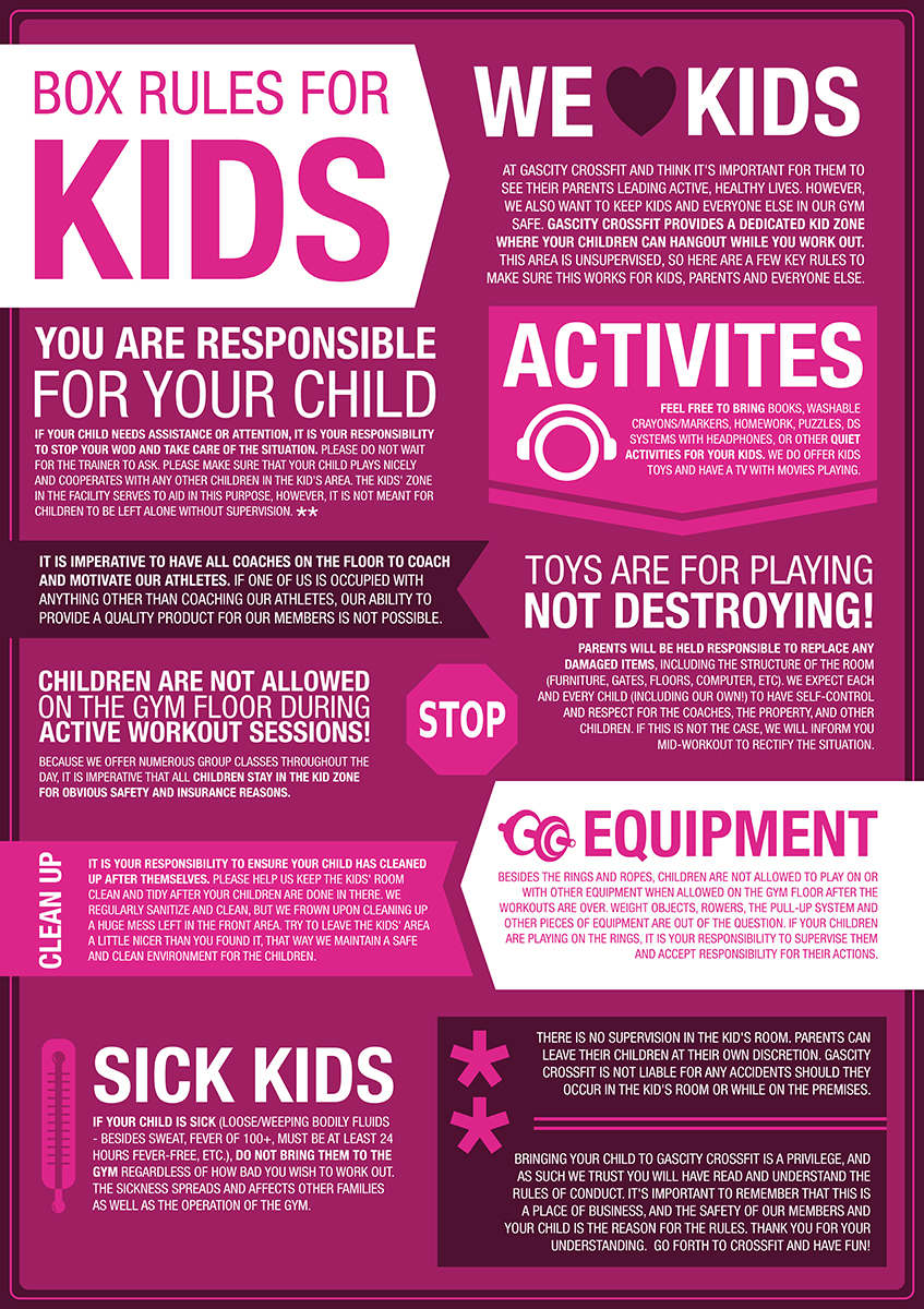 Gas City Crossfit We Love Kids Box Rules