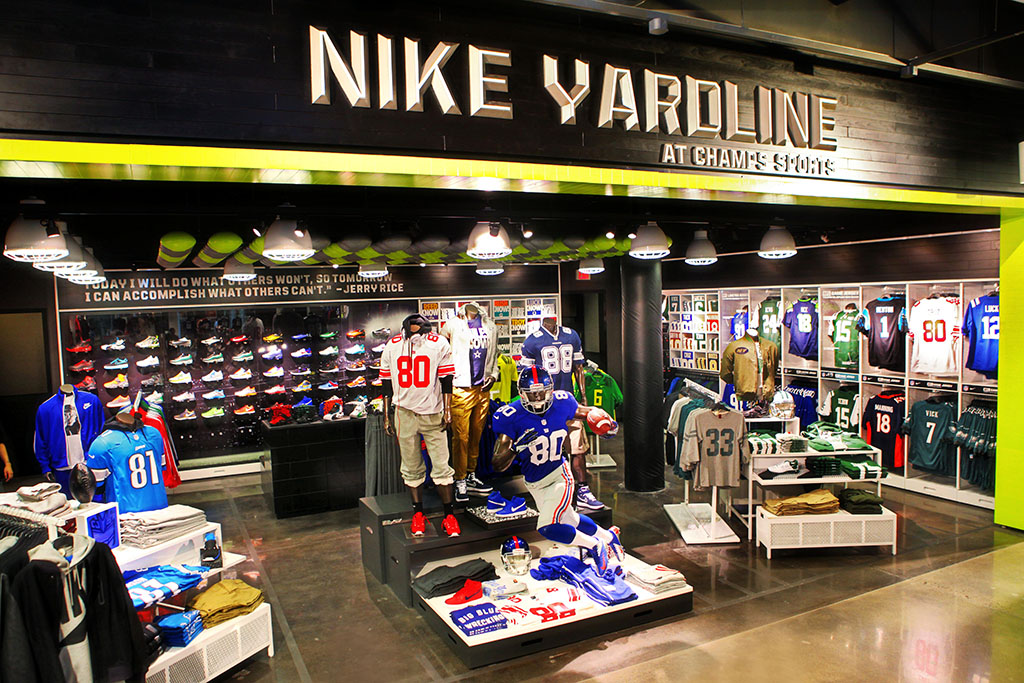 NWK to MIA Nike and Champs Launch Yardline, First Football Retail