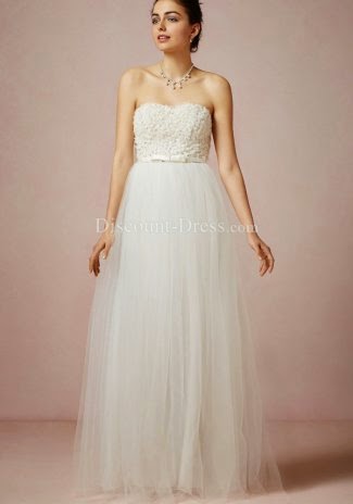 Tulle Princess Strapless Natural Waist Sleeveless Floor Length Wedding Dress