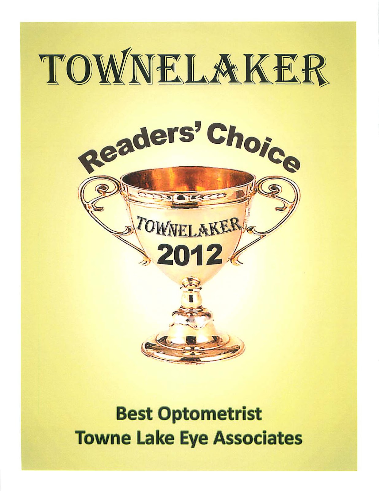 Thank You Towne Lake Eye Associates