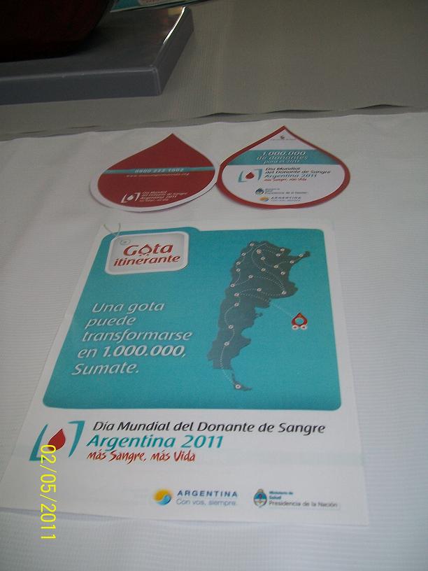 MAS SANGRE, MAS VIDA. Argentina 2011: 1.000.000 millón de donantes para