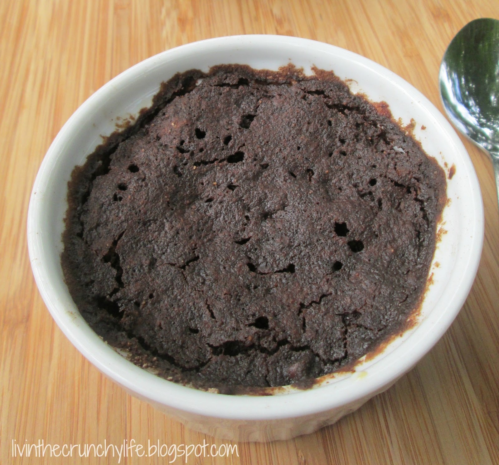 One Minute Molten Chocolate Brownie (gluten/dairy/egg/nut free) Livin