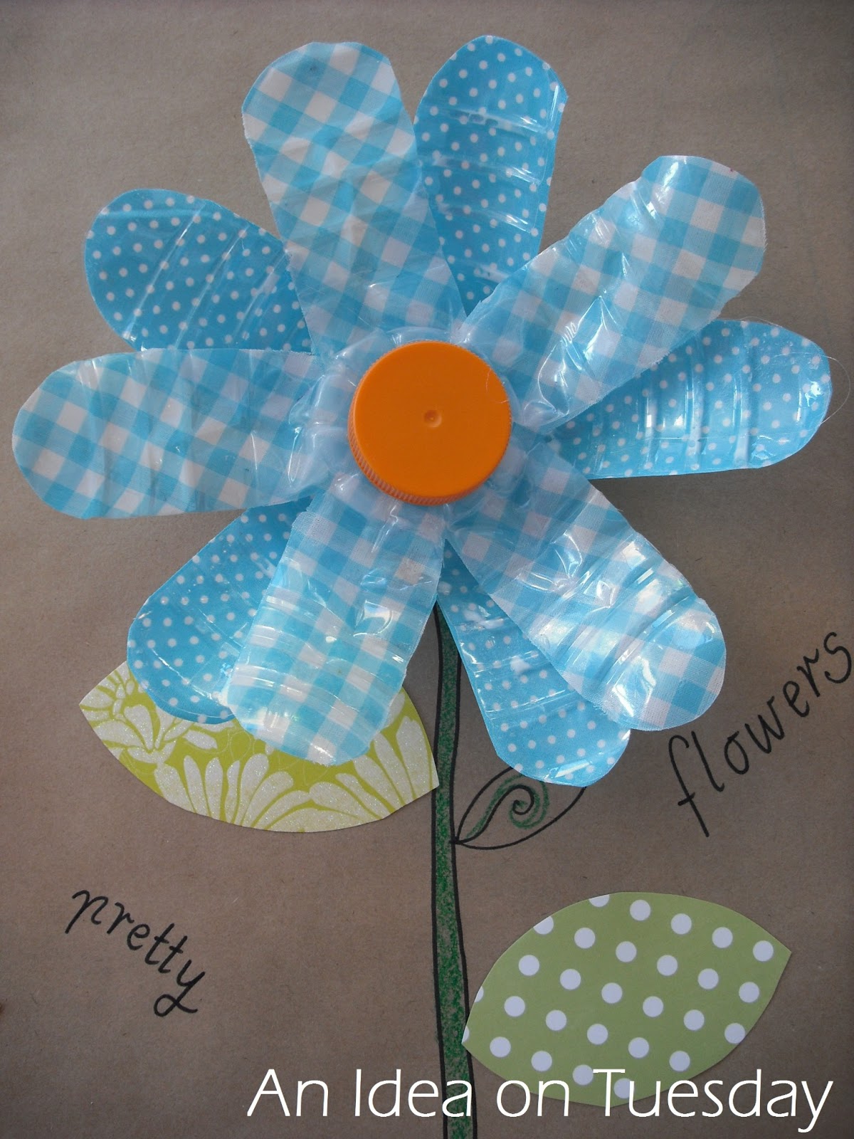 An idea on Tuesday Recycled Flowers