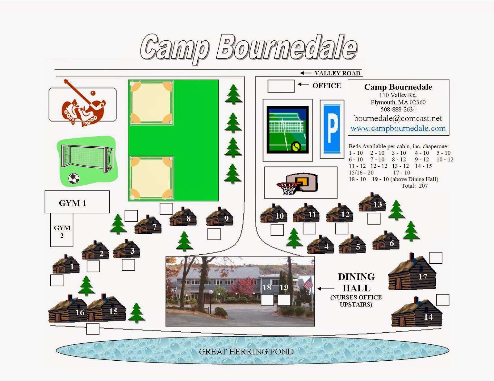 Burlington Goes To Bournedale Camp Map