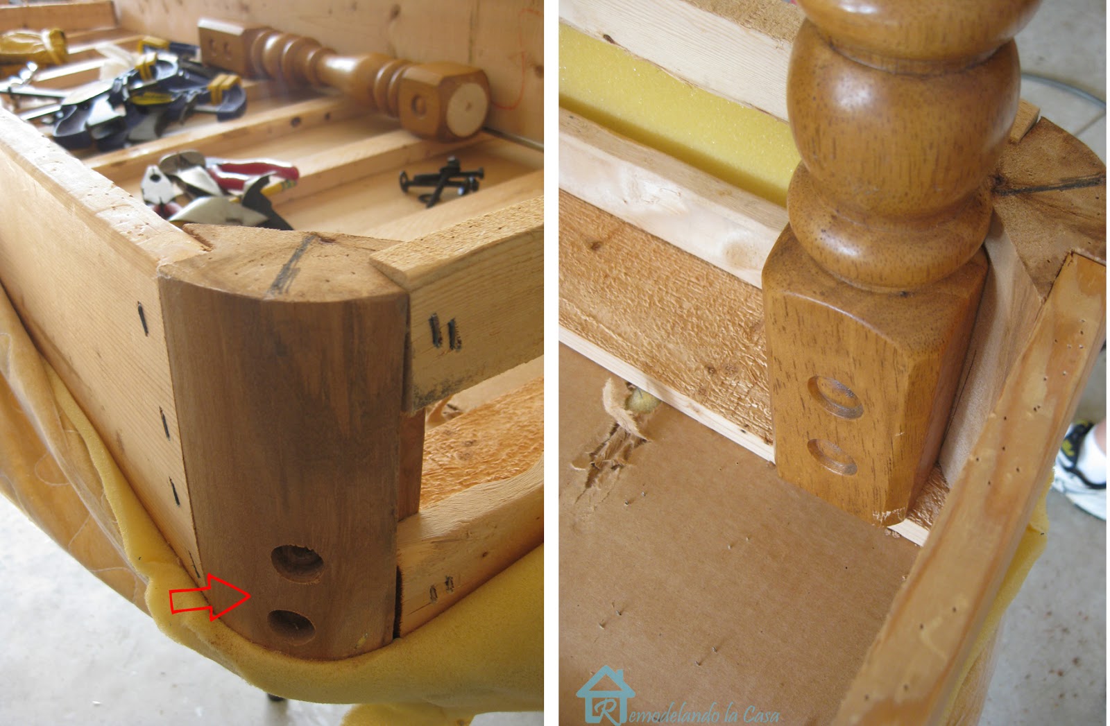 Daybed From Box Spring + Legs Remodelando la Casa