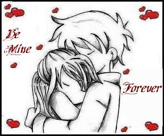gambar cinta orang ciuman animasi cinta, love, love u