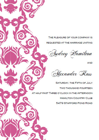 invitation lay out
