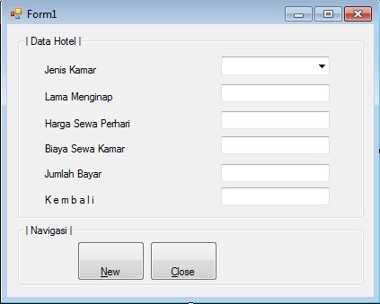 Membuat Program Penginapan Hotel Menggunakan Microsoft Visual Basic 2010 Express
