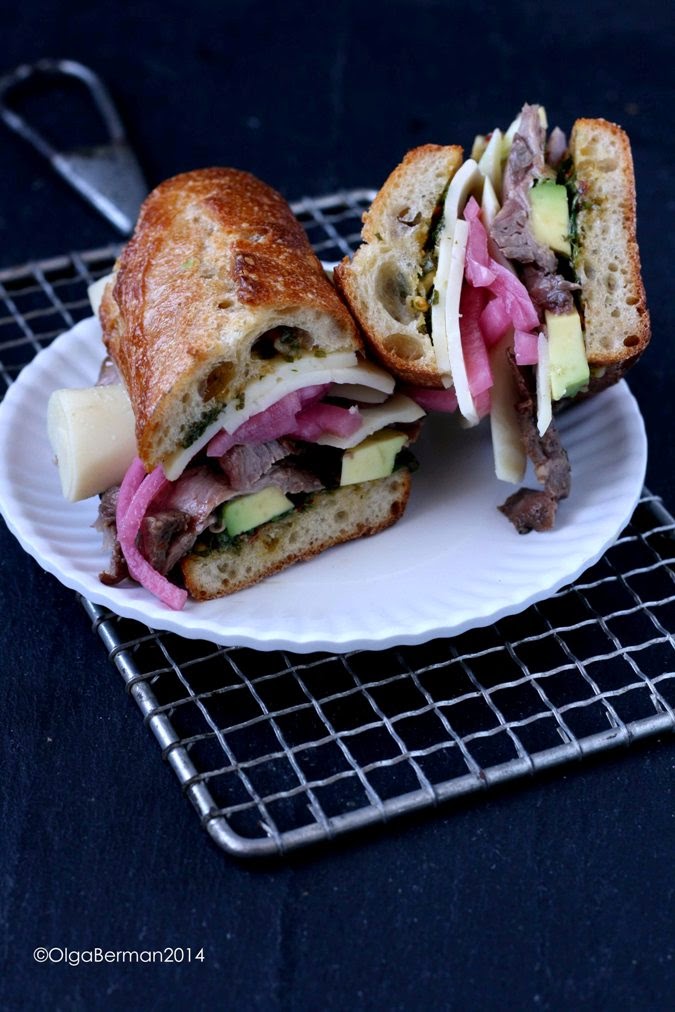 Mango & Tomato What to do with Leftover Skirt Steak? Make a Sandwich!