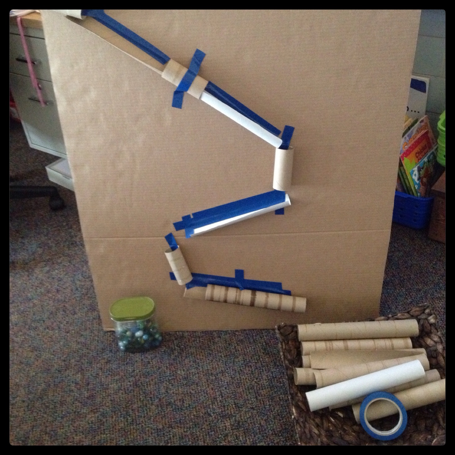 Inquiring Minds Mrs. Myers' Kindergarten Collaborative Marble Mazes