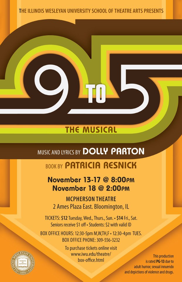 A Follow Spot IWU's 9 TO 5 THE MUSICAL Opens Tuesday at McPherson Theatre