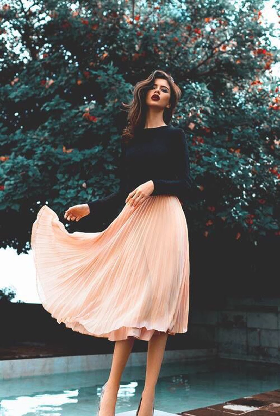 Eniwhere Fashion - Pleated skirt