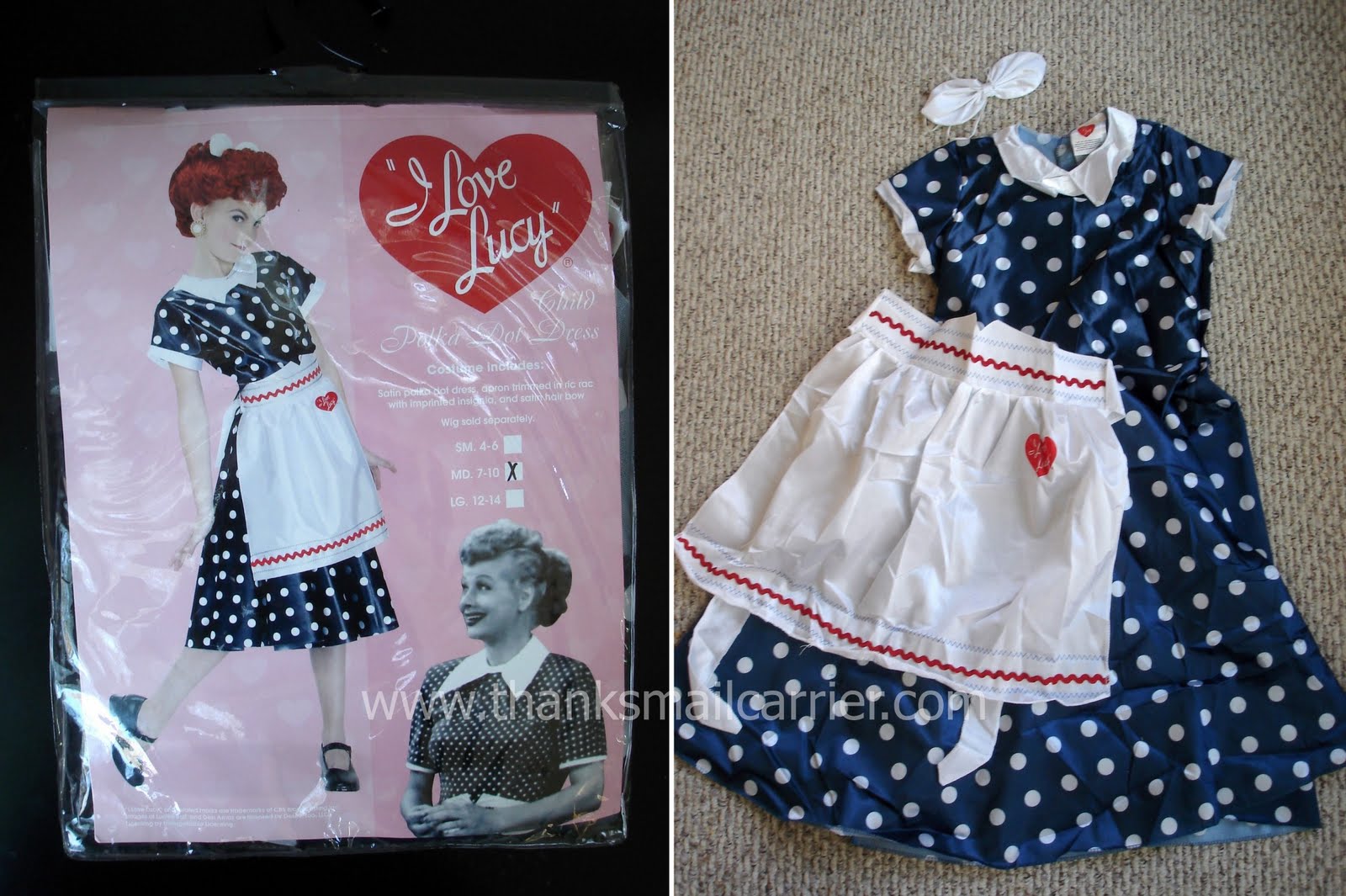 Thanks, Mail Carrier {I Love Lucy Child Costume