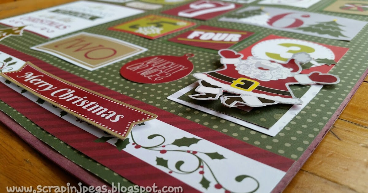 Scrapin' Jpegs Christmas Advent Calendar with Creative Memories the