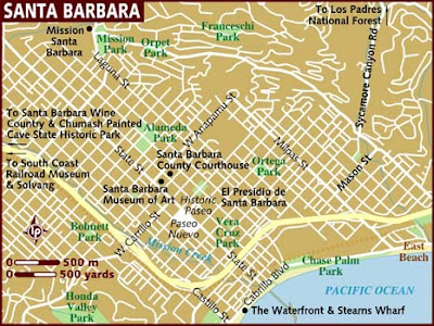 Tourist Map of Santa Barbara City 2 Tourist Map of Santa Barbara City 2
