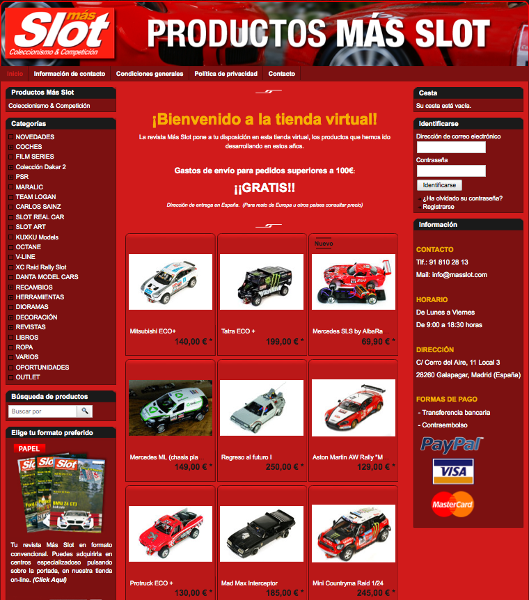 Tienda Productos Más Slot