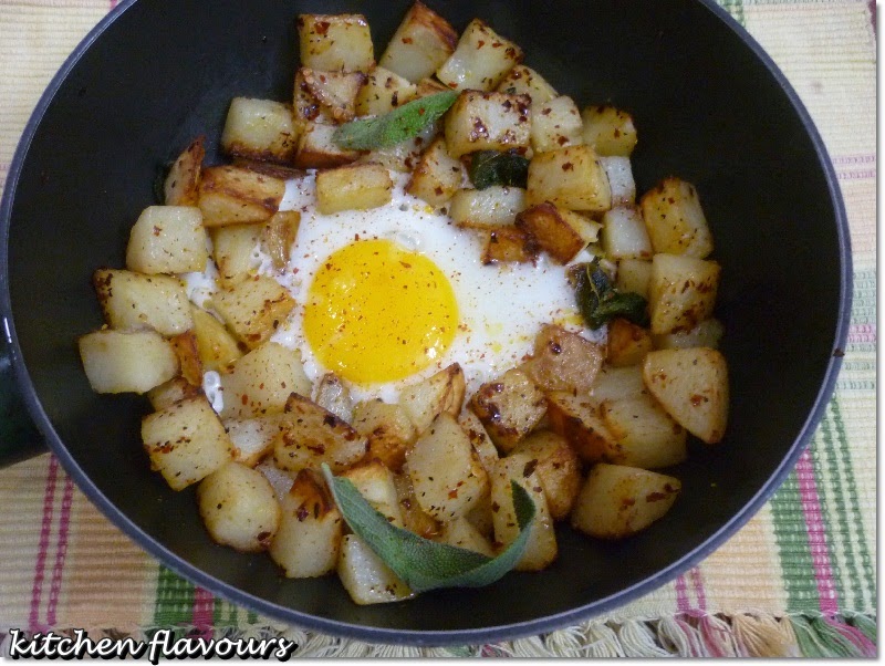 kitchen flavours Crispy Sage Potatoes with Fried Eggs IHCC Catch