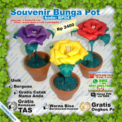 Souvenir Bunga Pot