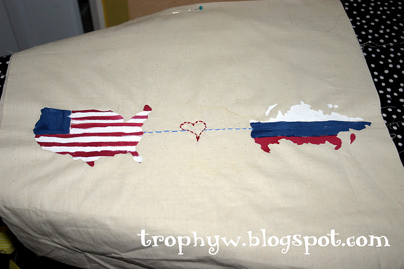 Tales of a Trophy Wife Long Distance Love PillowsVariations on a theme