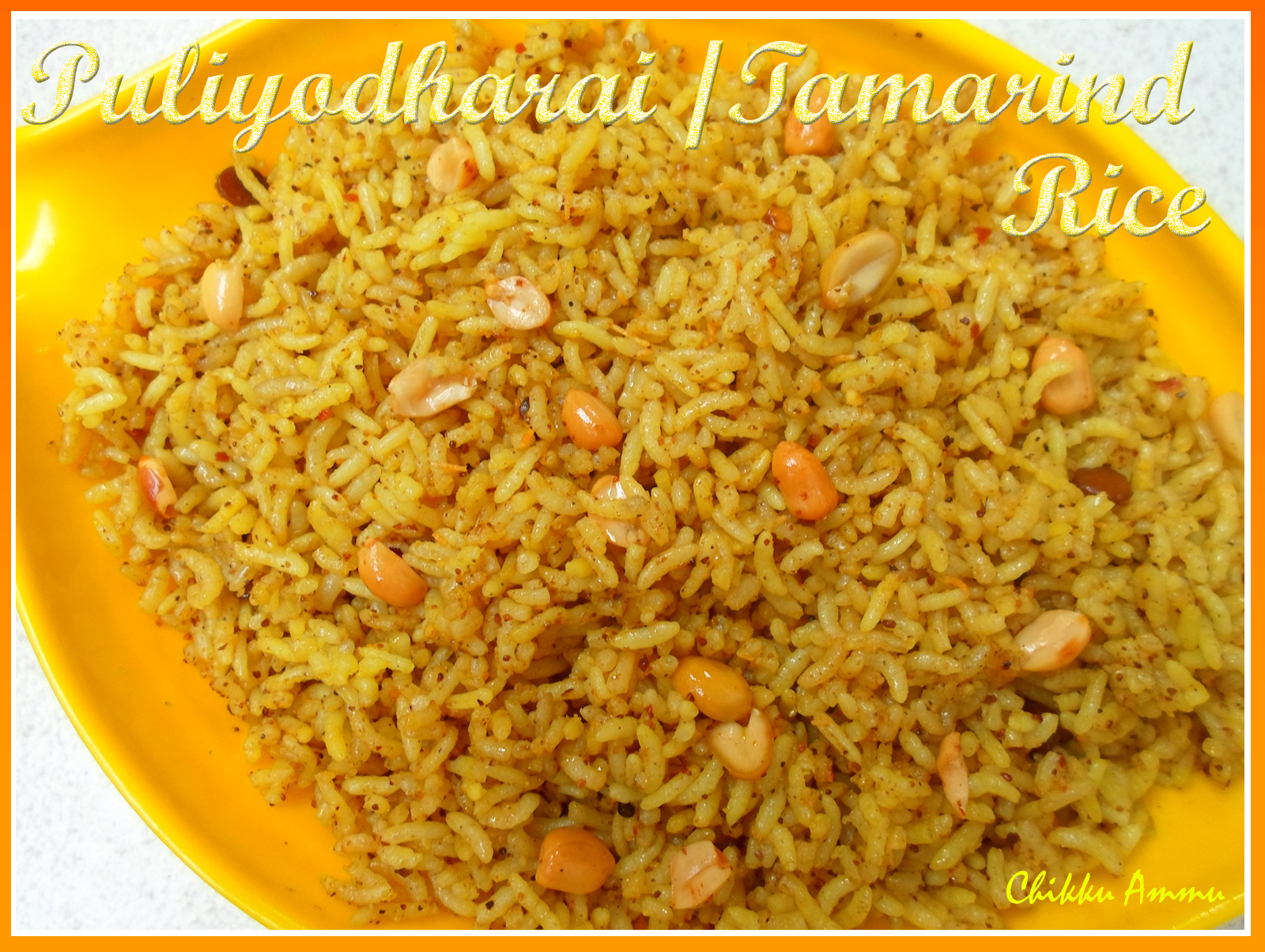 Chikkus Kitchen Puliyodharai Recipe / Tamarind Rice Recipe