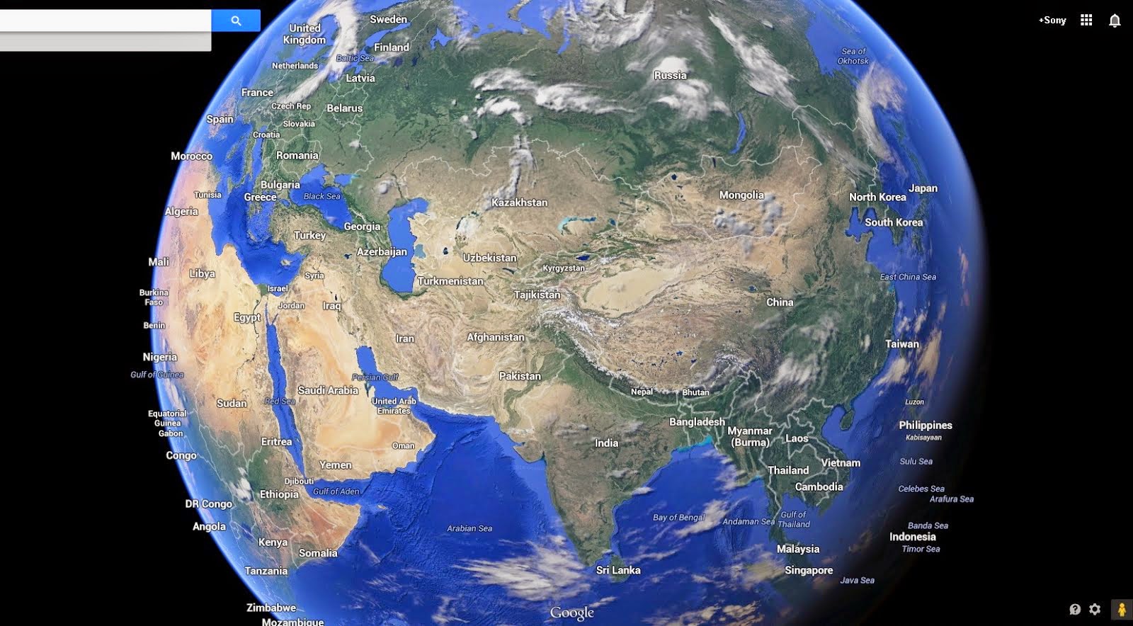 Mapa Google Earth