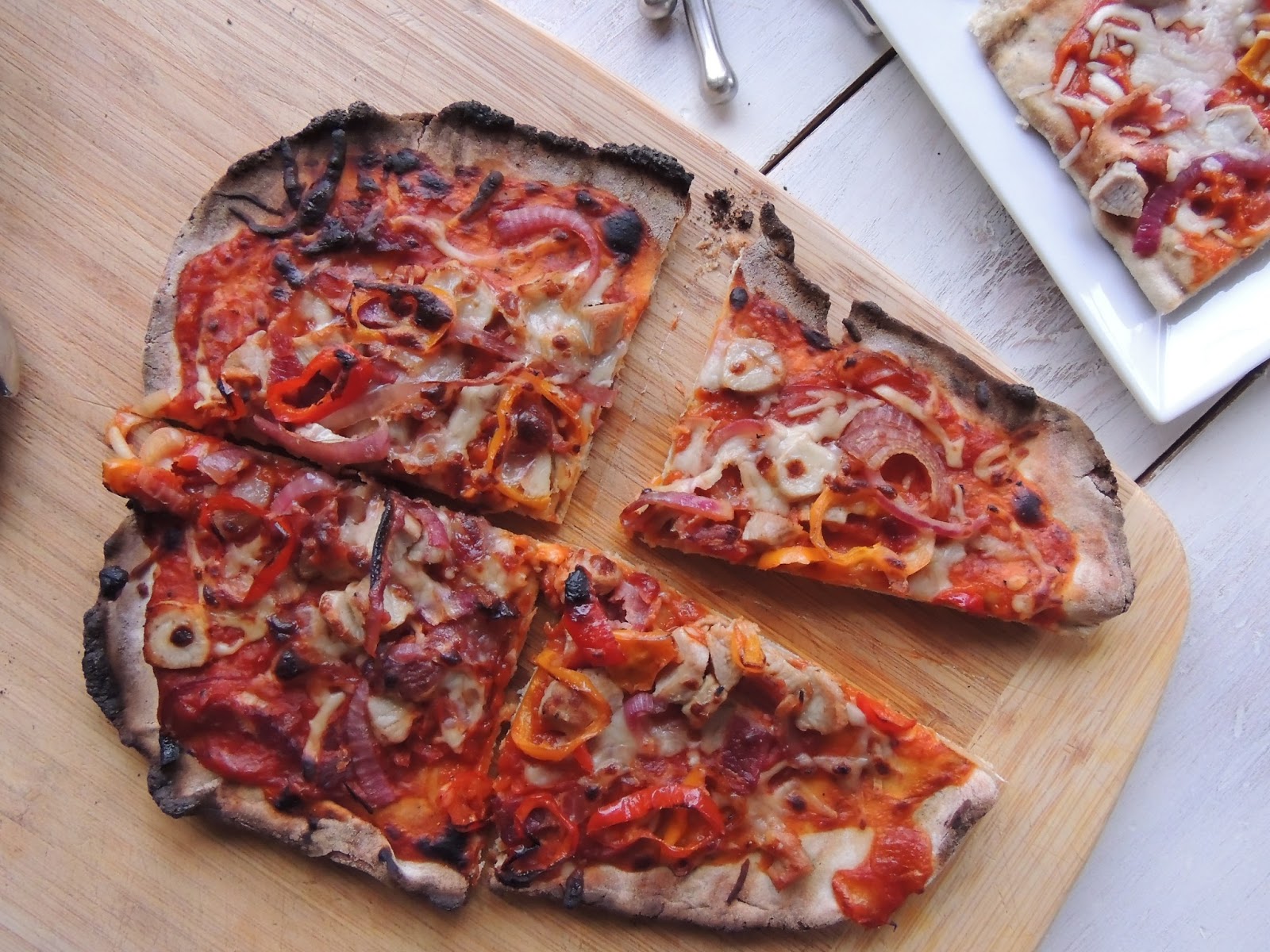 Leave a Happy Plate Grilled Mango BBQ Pizza