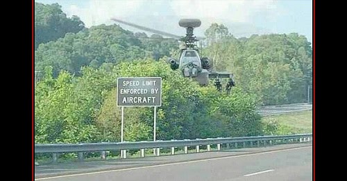 Funny Status Updates: Speed Limit Enforced by Aircraft